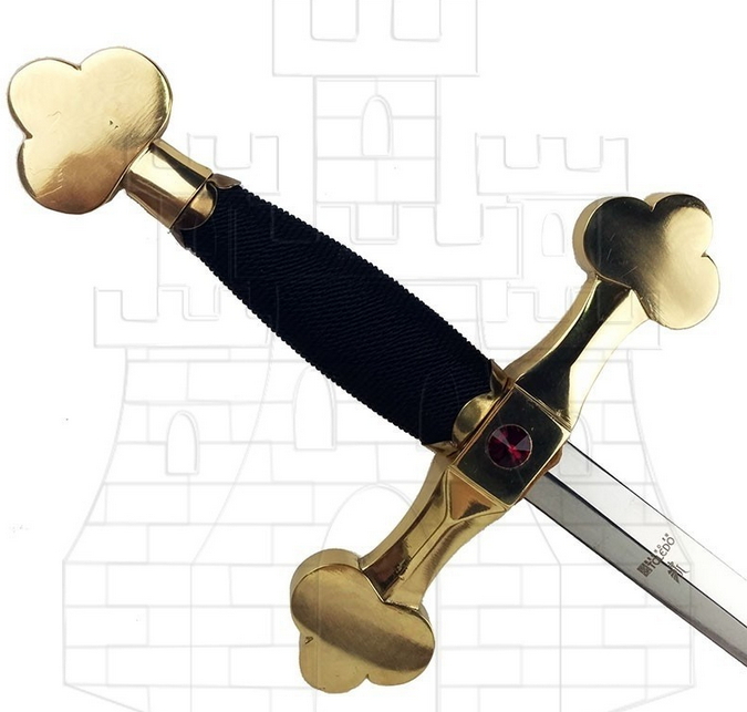 Espada maçónica com bainha e cinto