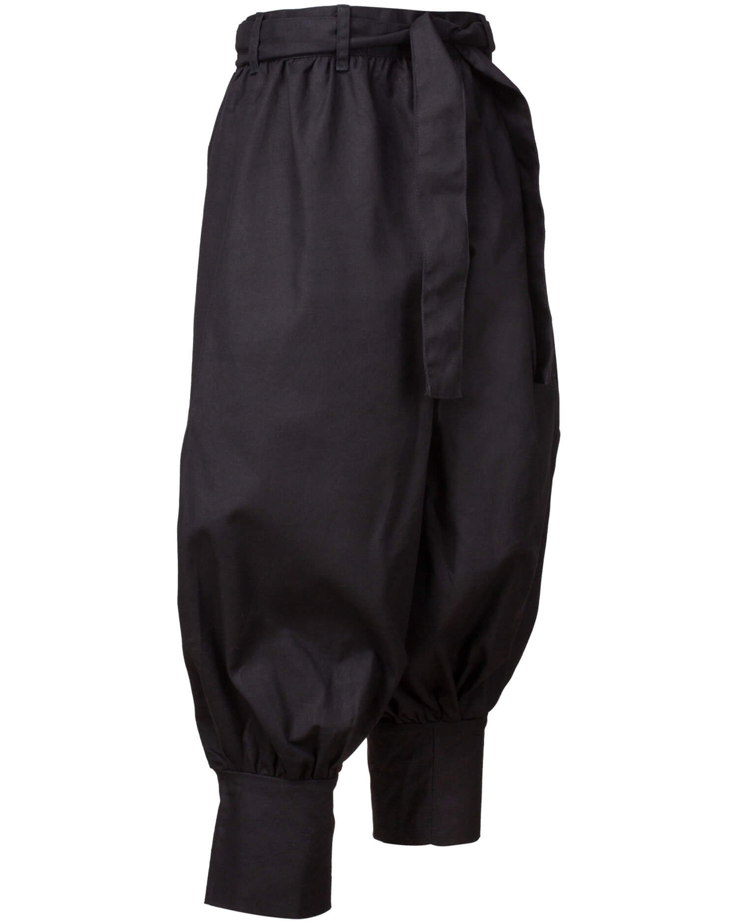 Pantalones vikingos en tela de vela modelo Offnir, color negro