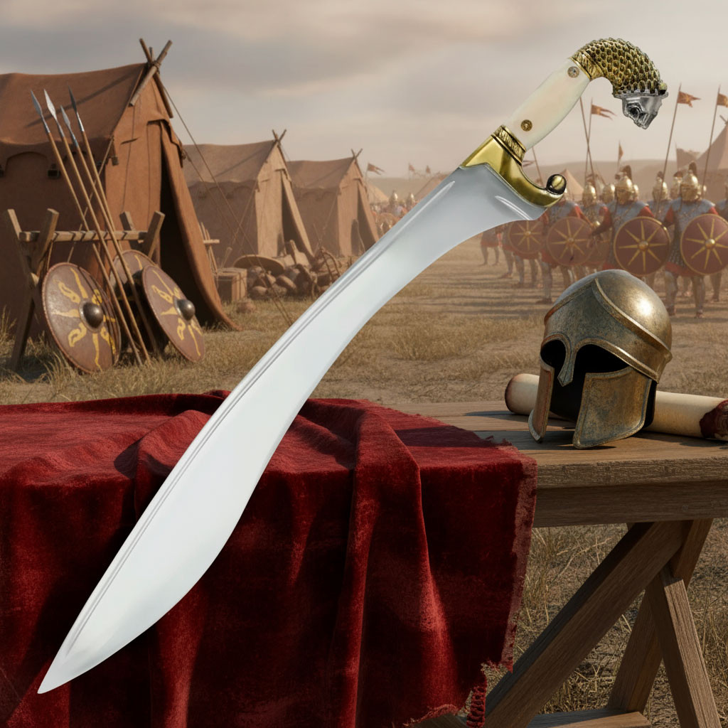 Espada de combate Alejandro Magno (falcata)