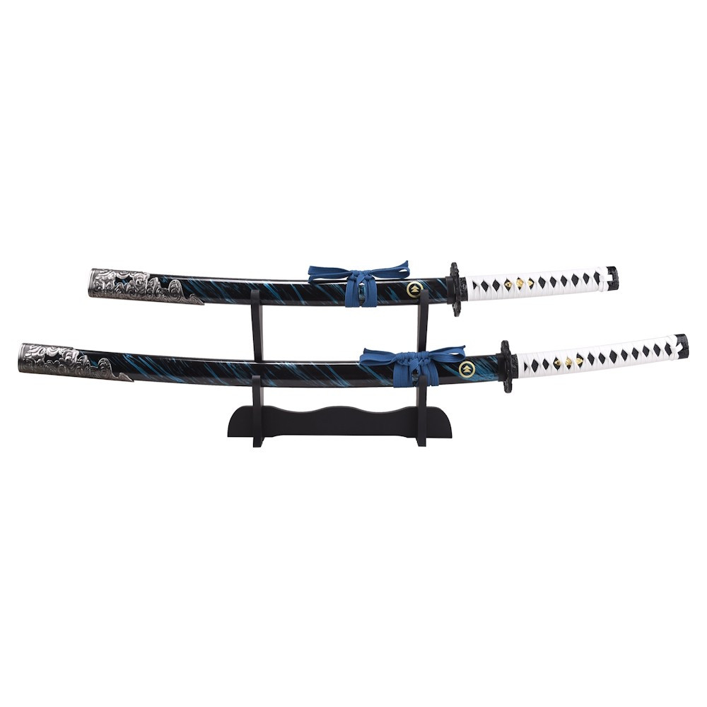Set Katana y Wakizashi decorativos no oficiales Blu Sakai de Jin - Ghost of Tsushima