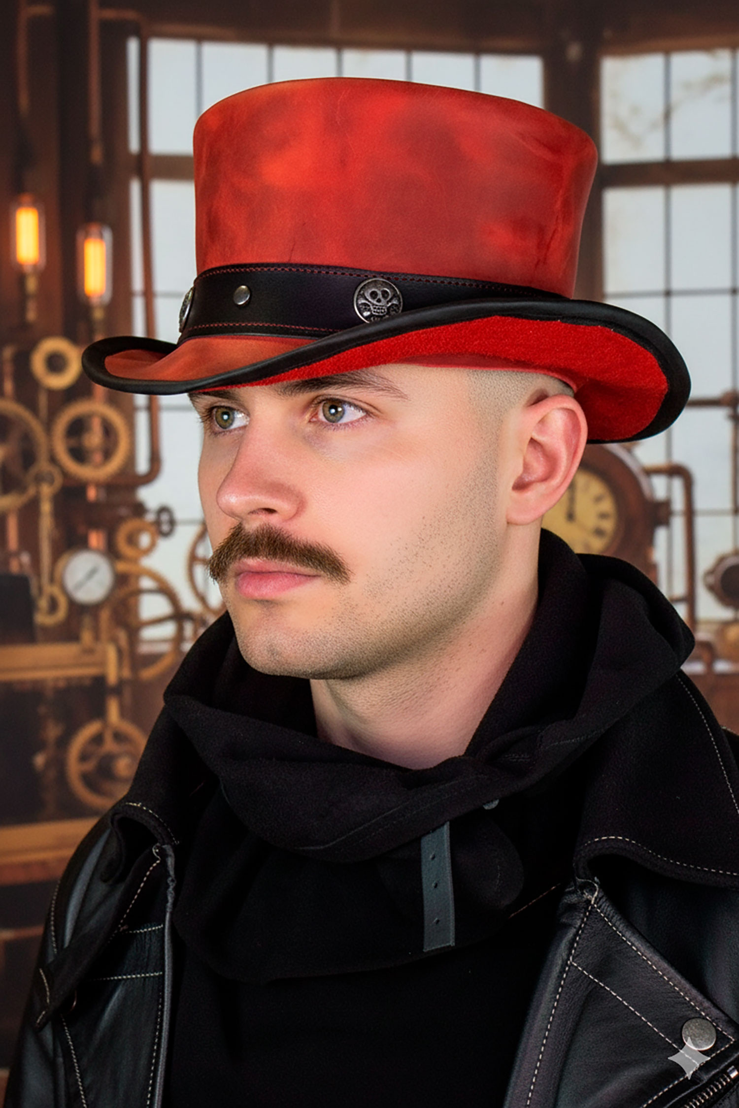 Sombrero de copa Samedi - Rojo