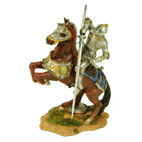Figura caballero medieval pintada