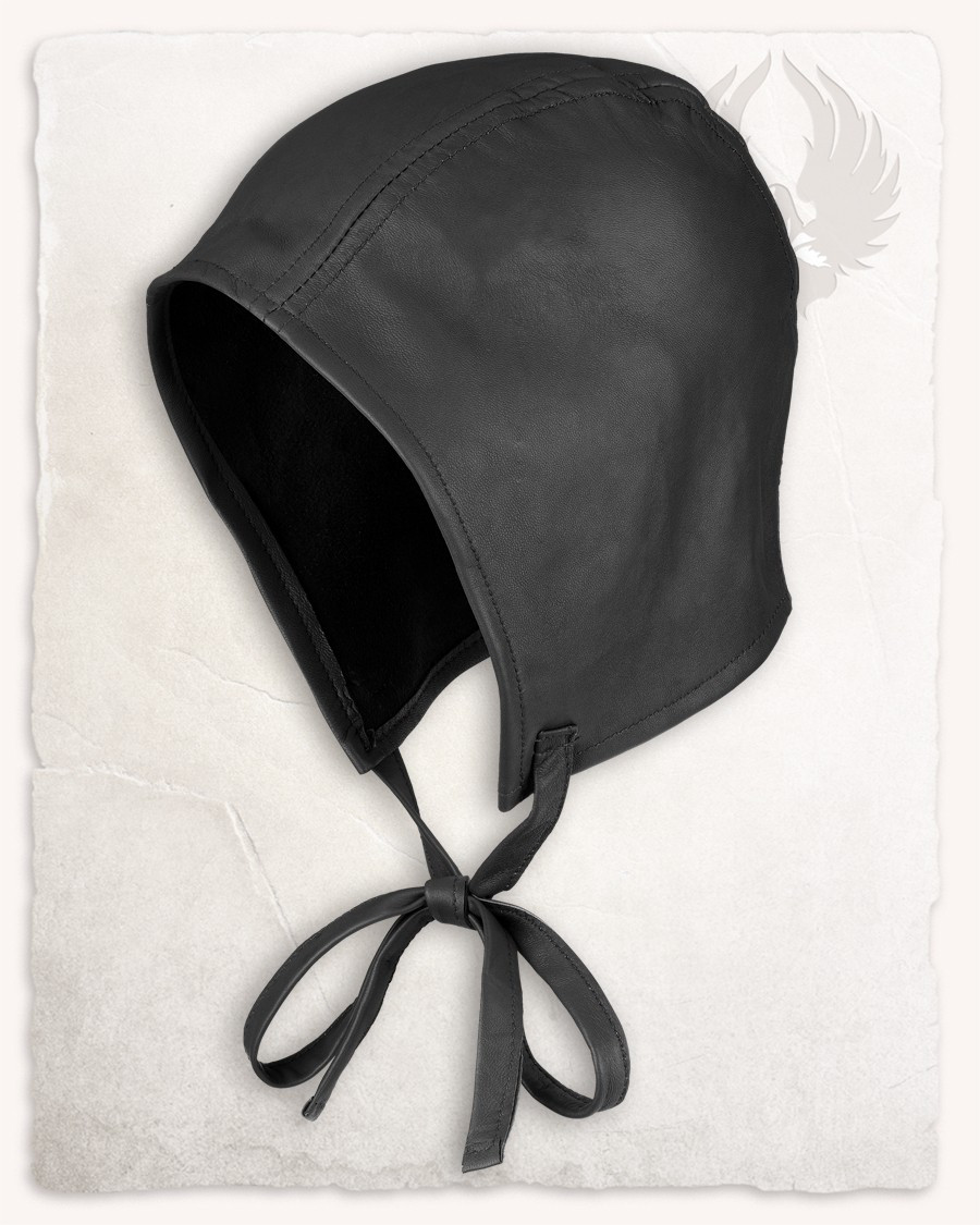 Cofia de piel de cordero modelo Martinus, color negro