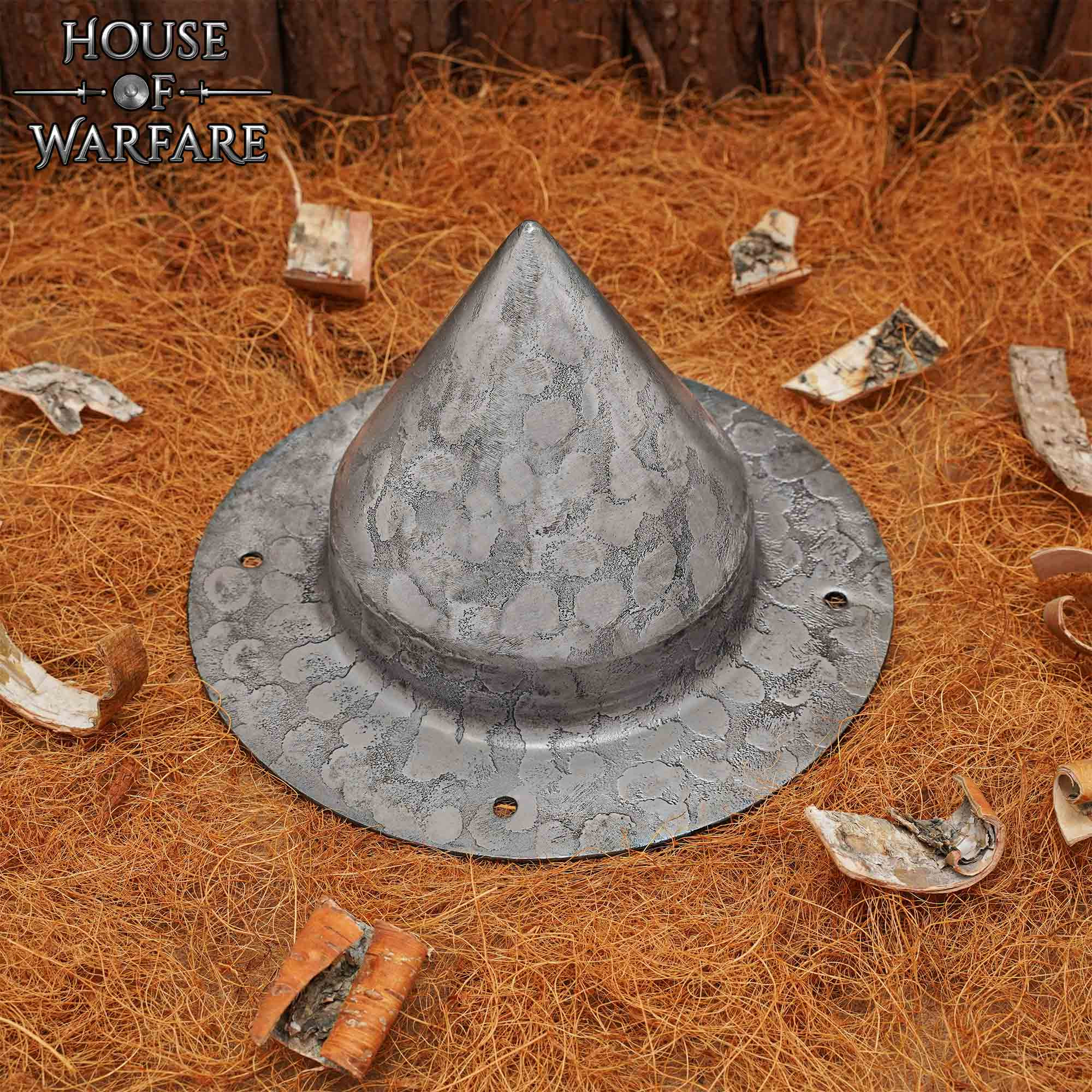Umbo medieval Alemán forma cónica, en acero