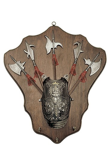 Panoplia alabardas medievales