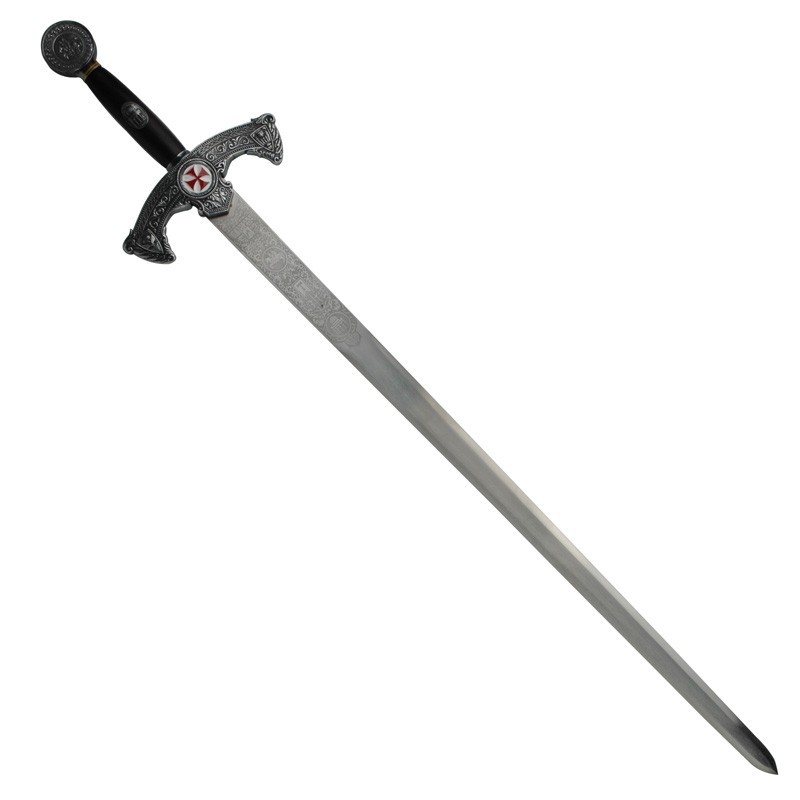 Espada Templaria rústica, decorada