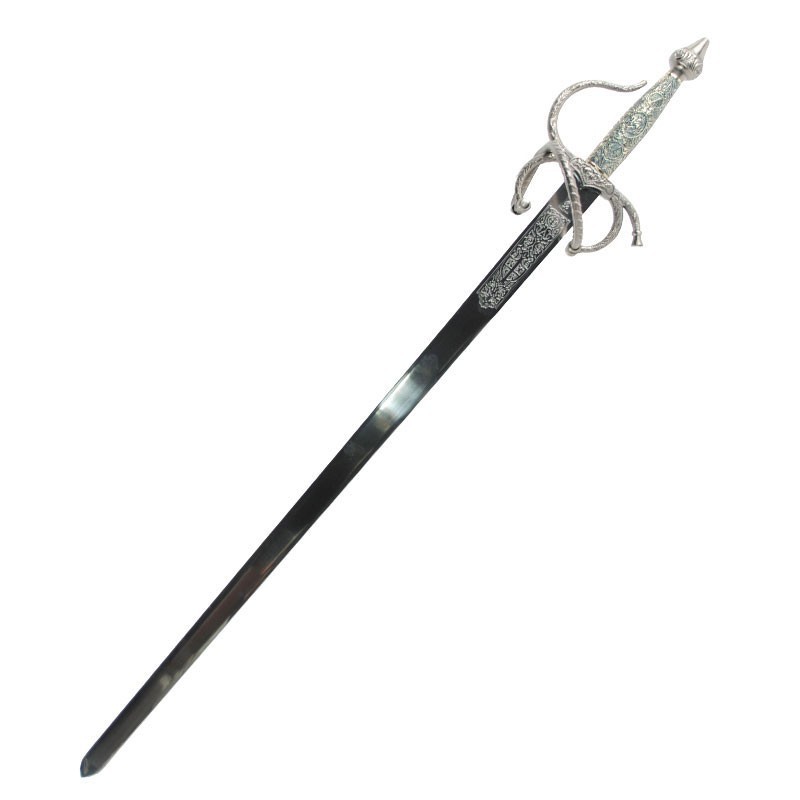 Espada Colada Cid con puño cincelado