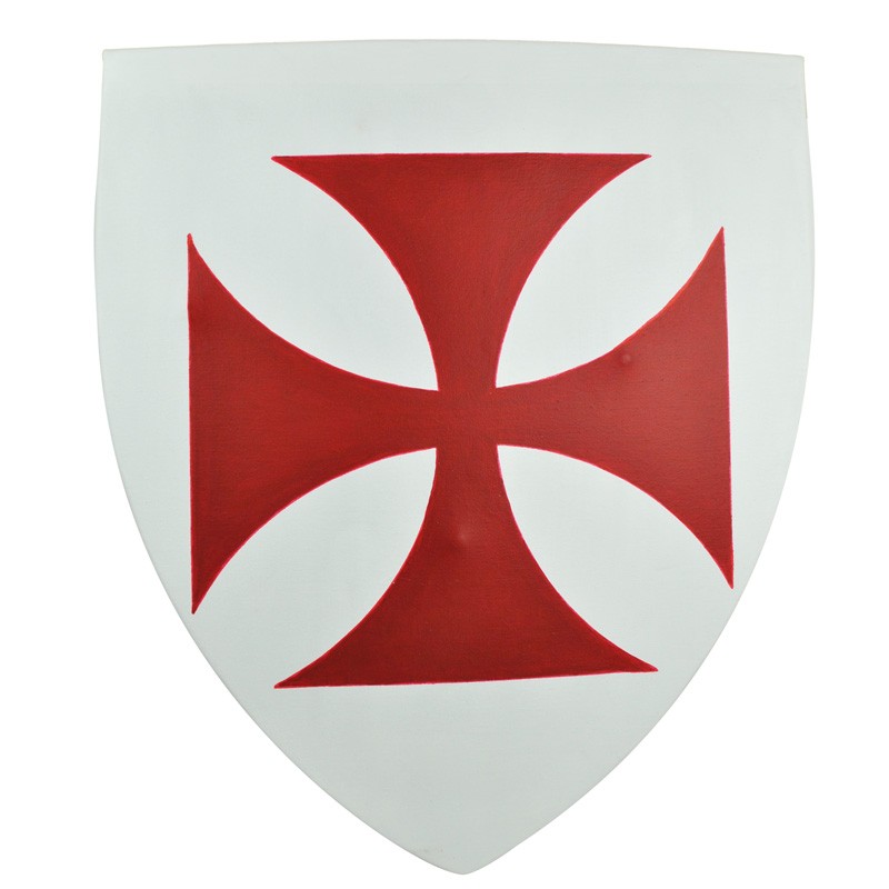 Escudo templario funcional, 50x60 cms.