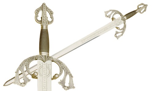 Espada Tizona del Cid en Plata