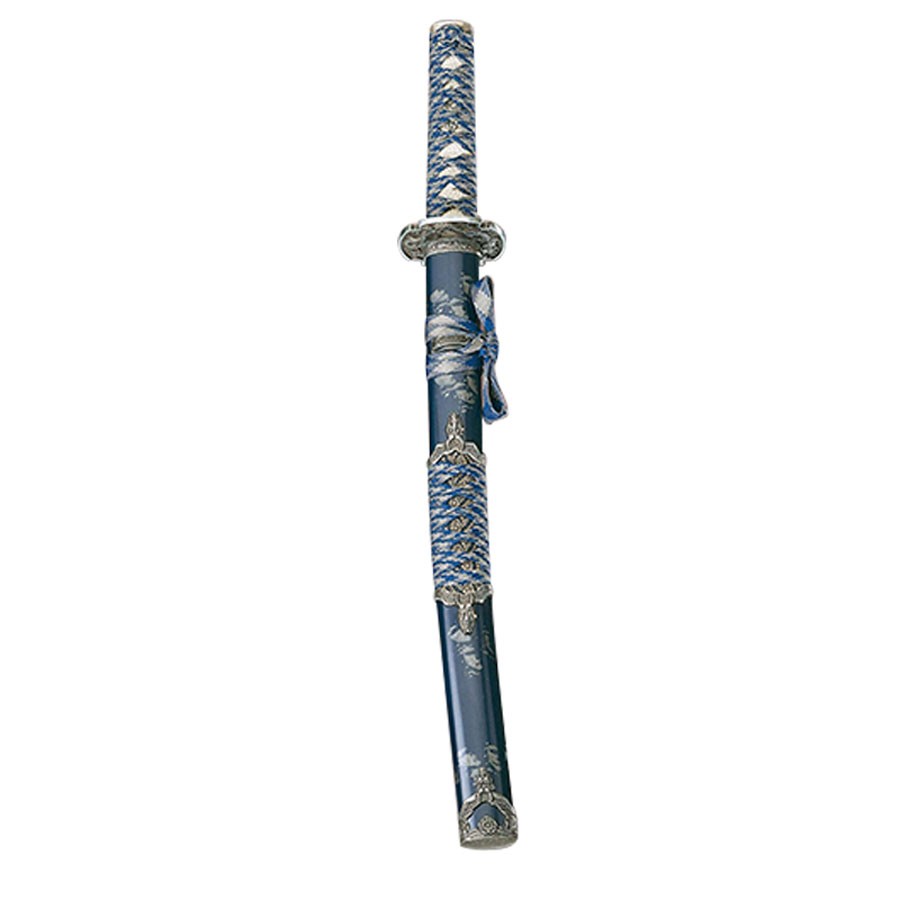 Wakizashi azul-plata