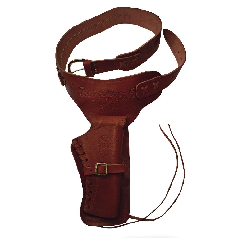 Canana piel clara 1 revólver (para diestros)