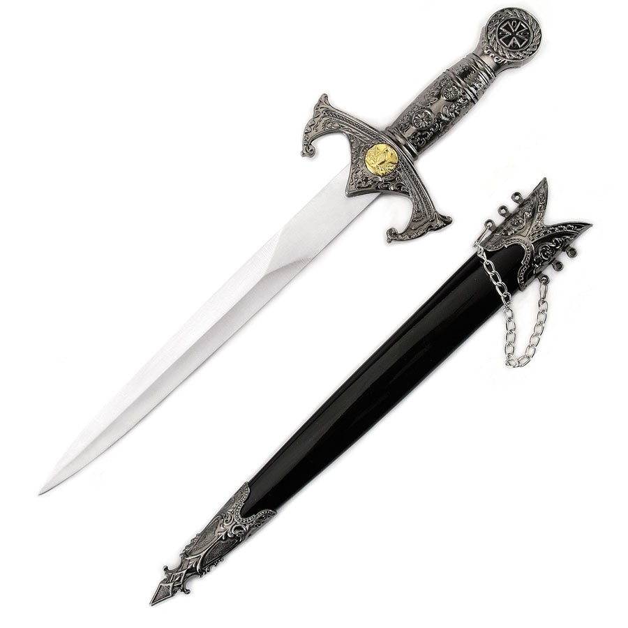 Daga templaria con vaina