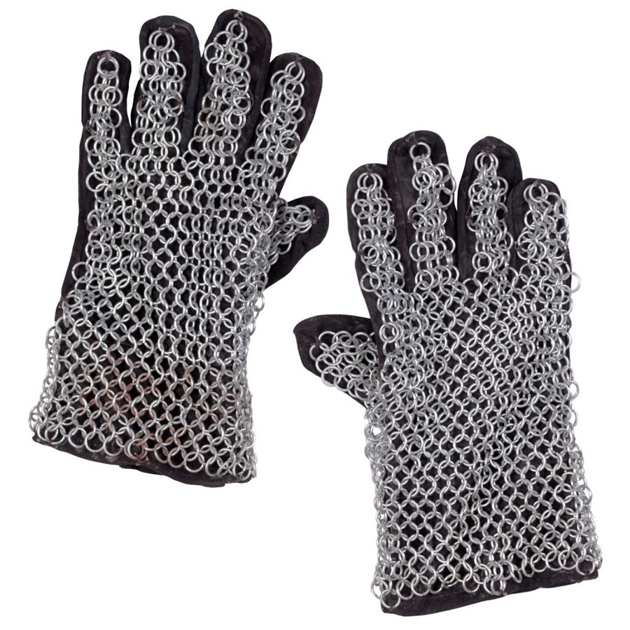Guantes cota de malla galvanizados
