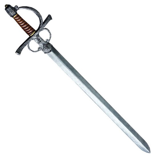 Espada Rapiera látex, 85 cms.