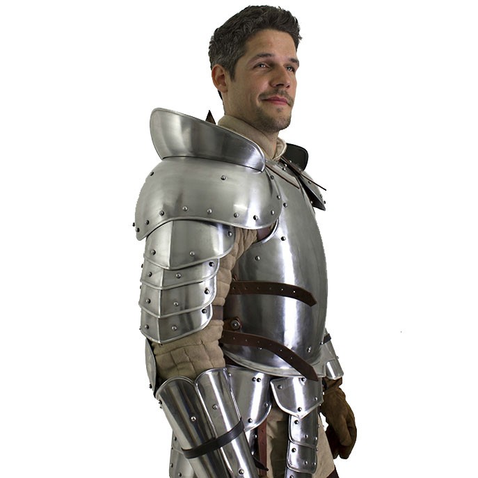 Hombreras guerrero medieval