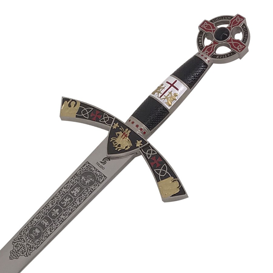 Espada Templaria cadete decorada. 76 cms.