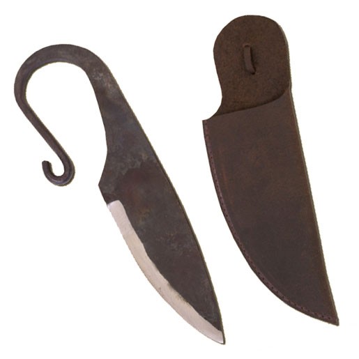 Cuchillo vikingo, forjado a mano