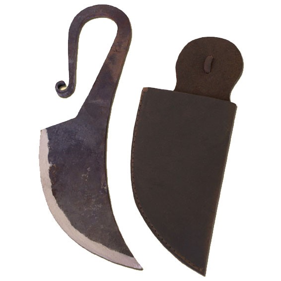 Cuchillo medieval forjado a mano