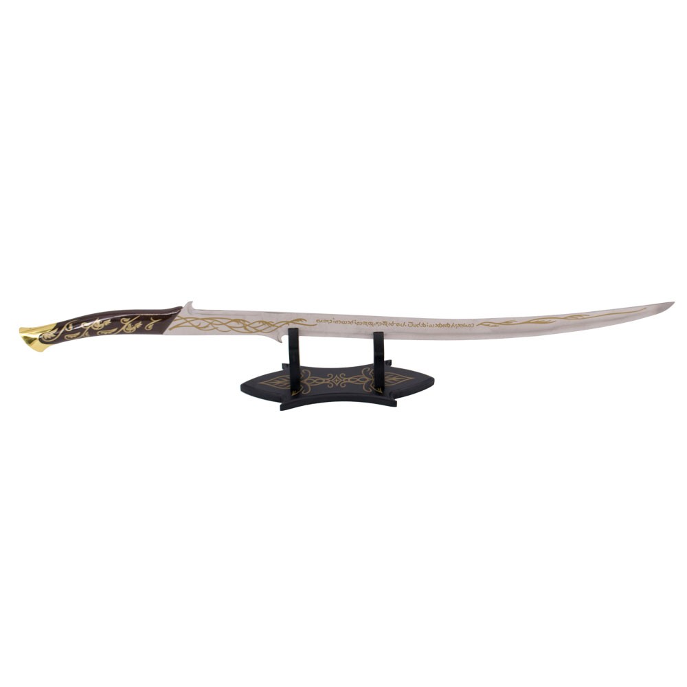 Espada Hadhafang de Arwen con peana de sobremesa