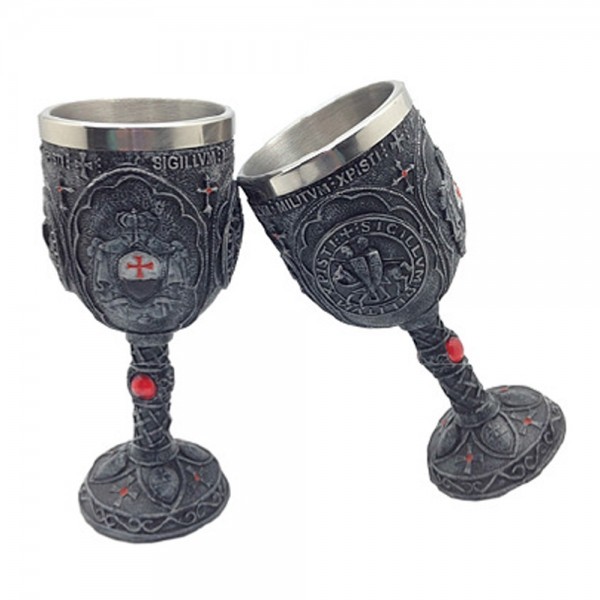 Cáliz Caballeros Templarios, 18 cms.
