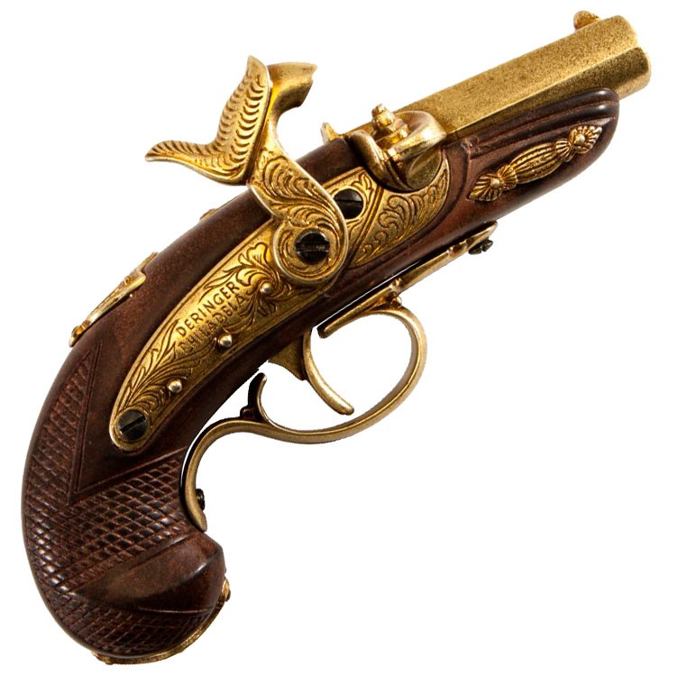 Pistola Deringer Filadelfia percusión, USA 1862 latonada