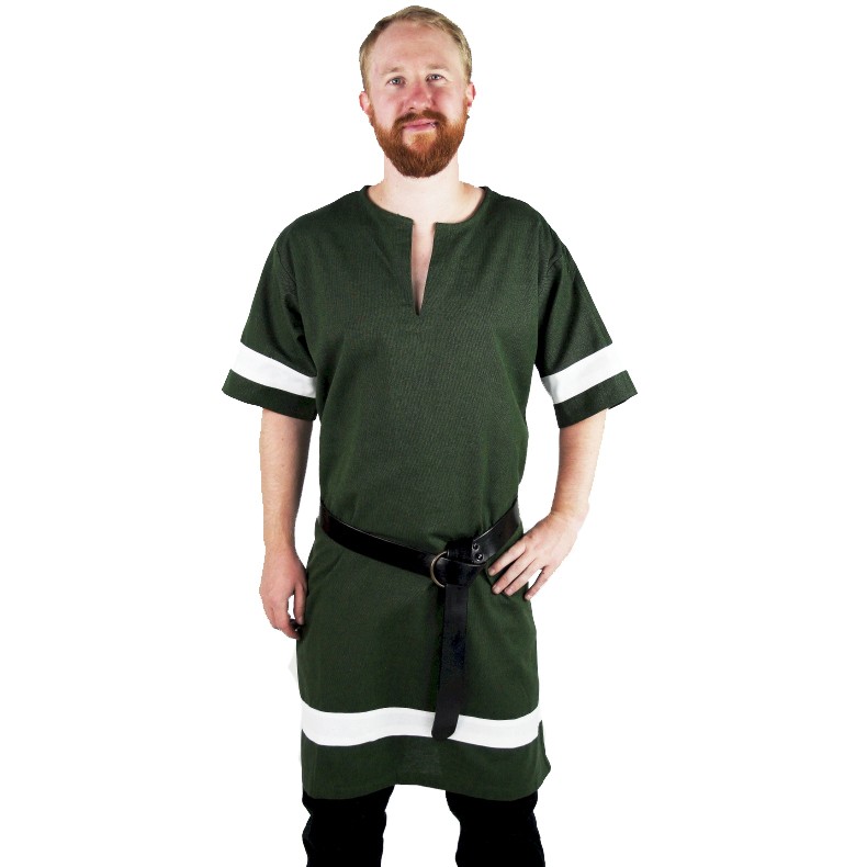 Túnica Romana Verde-Blanca