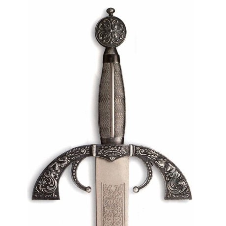 Espada Gran Capitán rústica, puño costillas