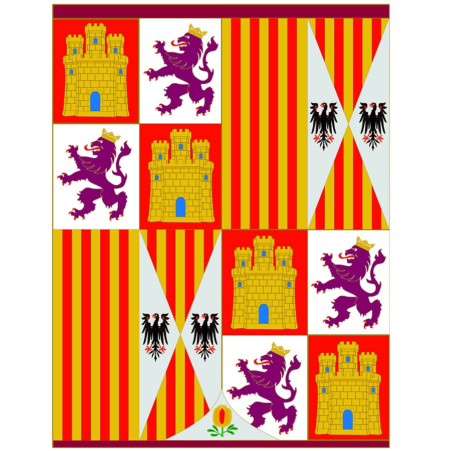Estandarte Escudo de Armas Reyes Católicos