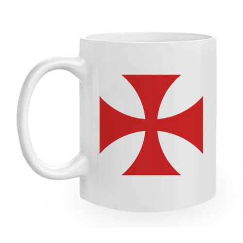 Taza de Cerámica Cruz Templaria