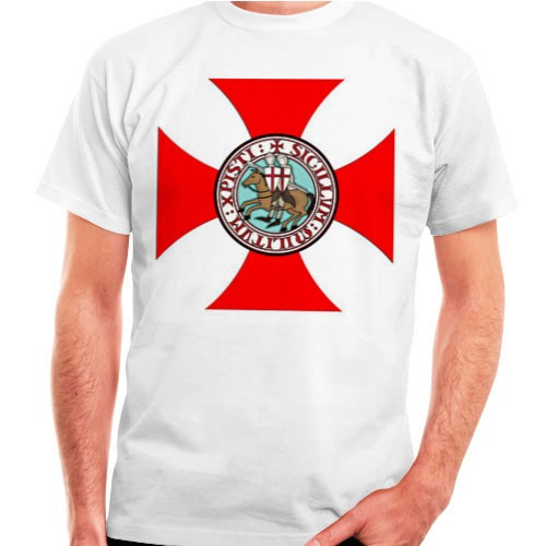 Camiseta Cruz Templaria con Caballeros Templarios