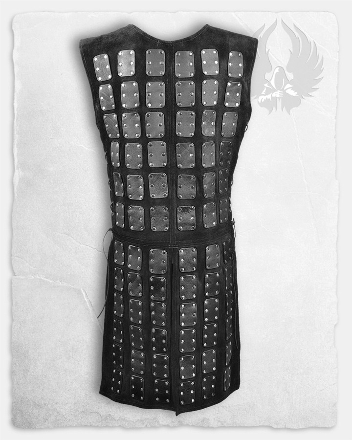 Brigantina Osric de cuero negro