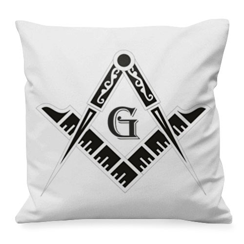 Cojín Masones Escuadra y Compás