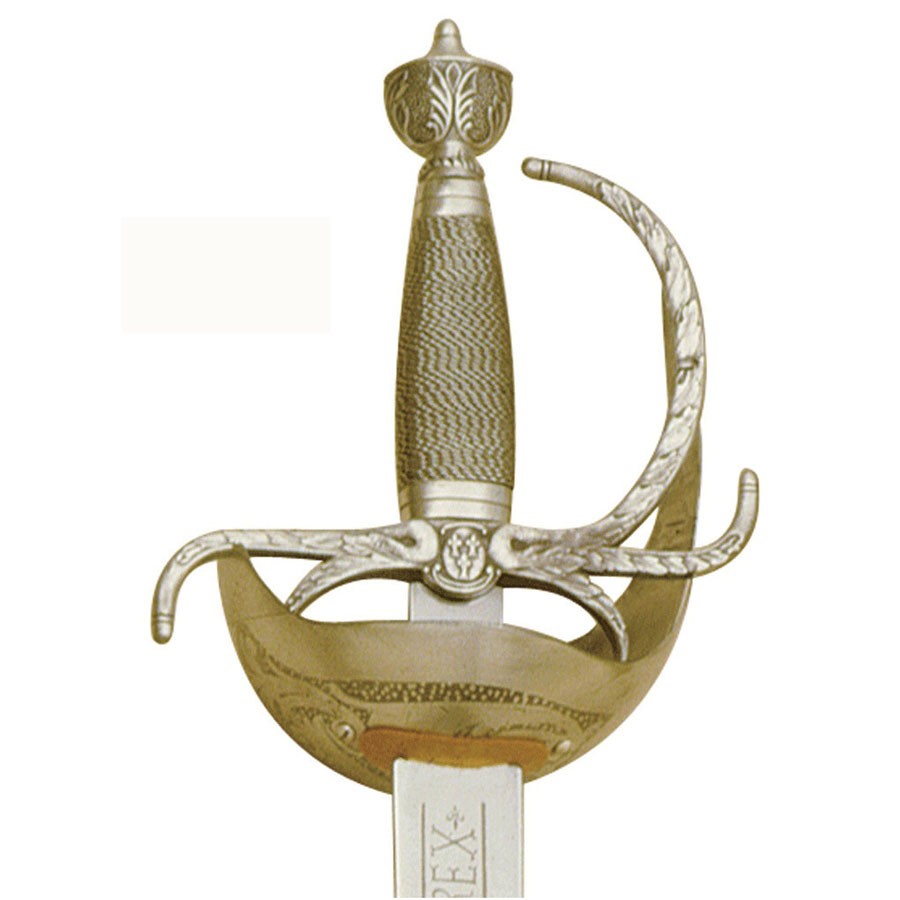Espada Carlos III Dorada con grabados