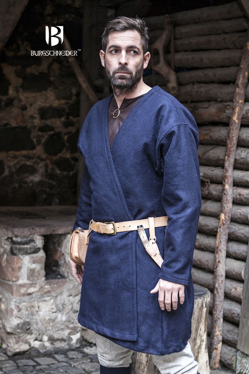 Túnica Medieval Loki azul manga larga