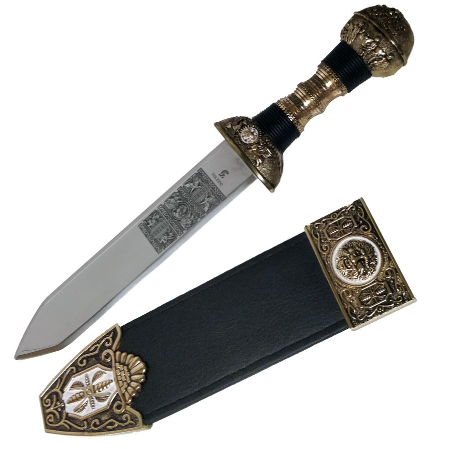 Daga romana con vaina, 38 cms.