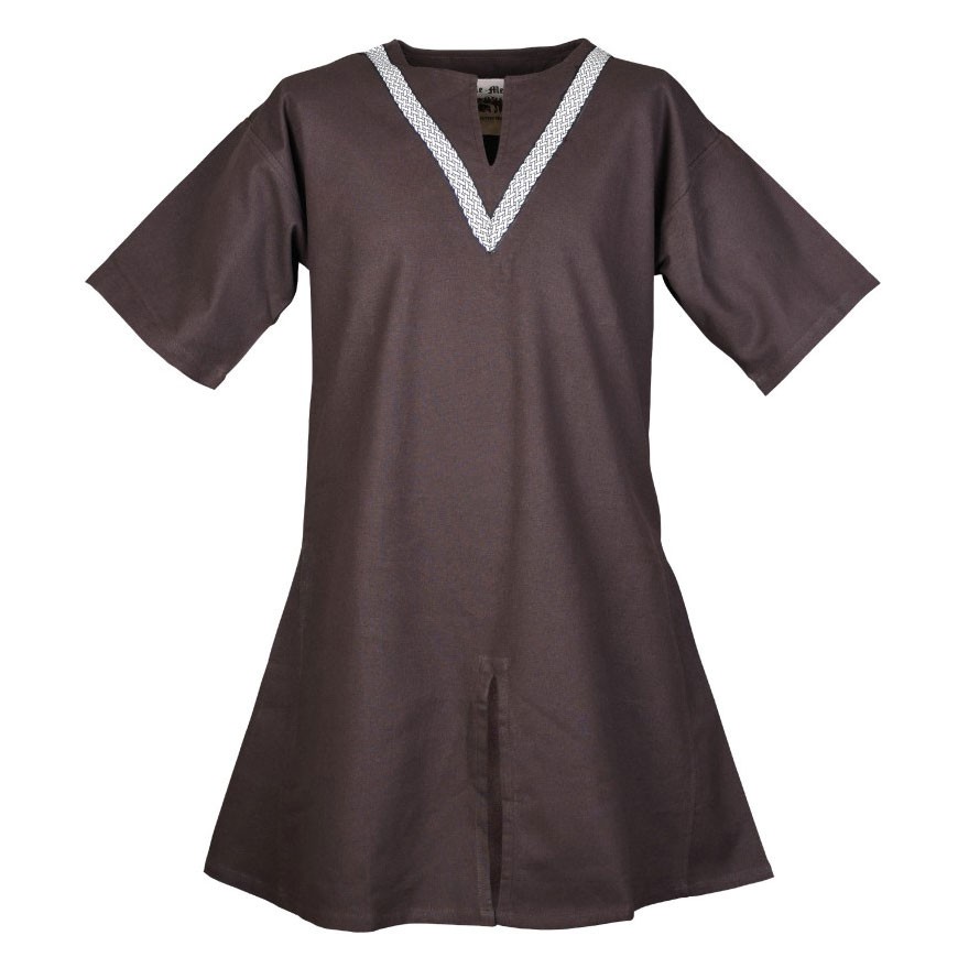 Túnica medieval Ailrik marrón