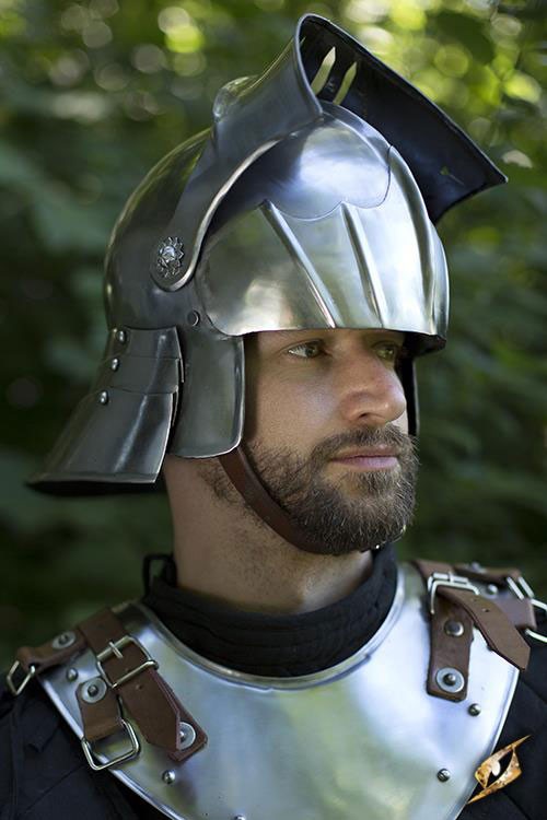 Casco Sallet con visera