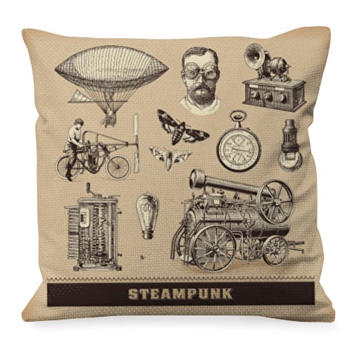 Cojín con Diseños de Steam Punk