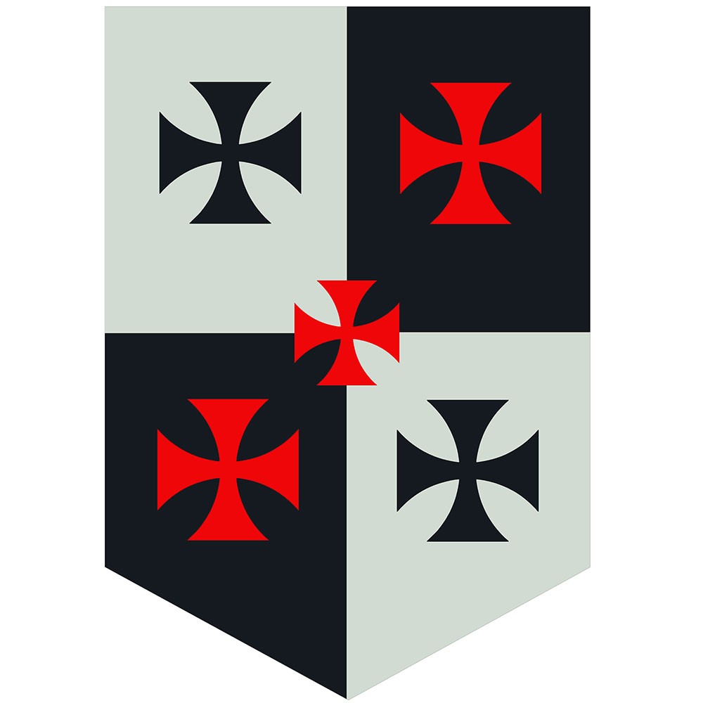 Estandarte Cuartelado Cruces Templarias