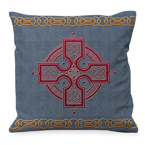 Cojín Trisquetas y Nudos Celtas