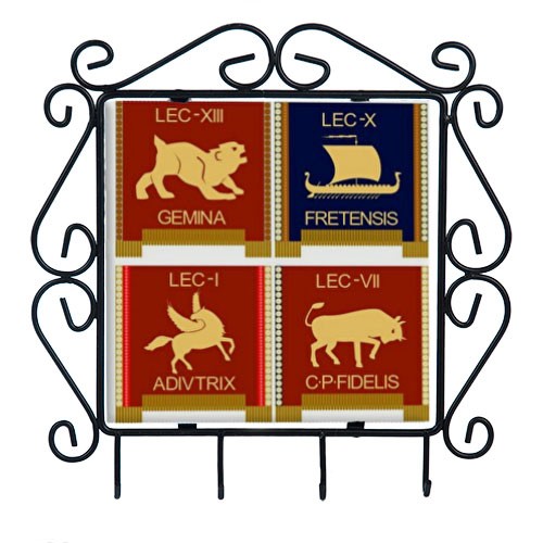 Colgador de llaves con símbolos de las Legiones Romanas