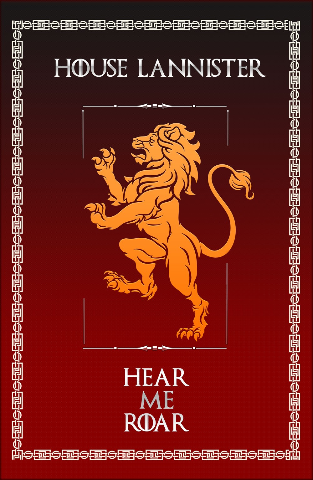 Estandarte Juego de Tronos House Lannister (70x100 cms.)