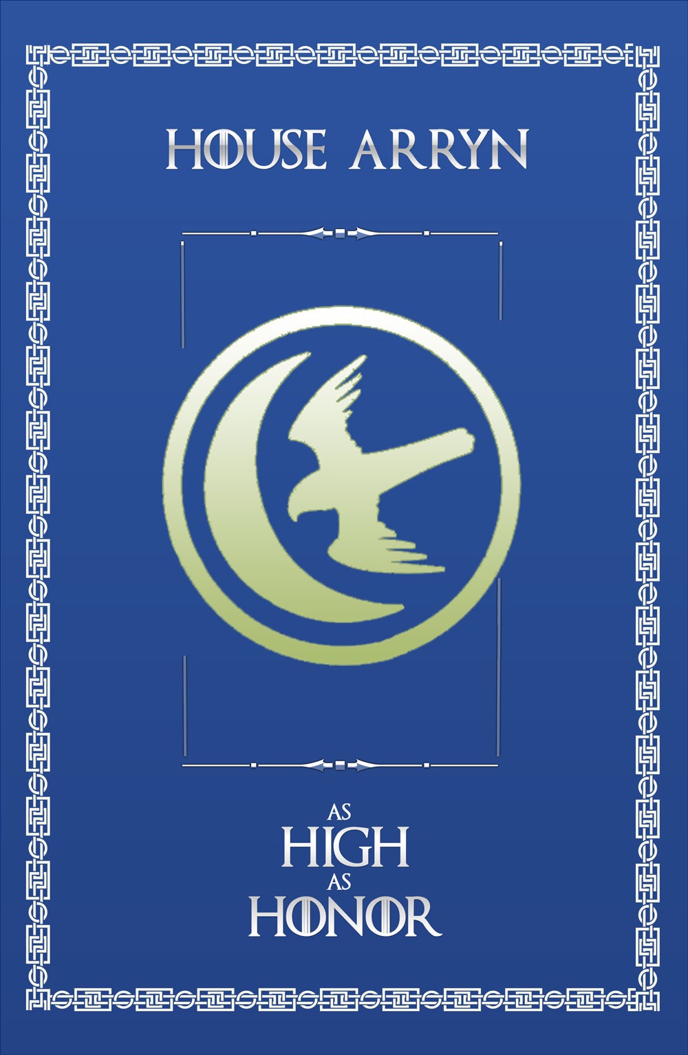 Estandarte Juego de Tronos House Arryn (70x100 cms.)