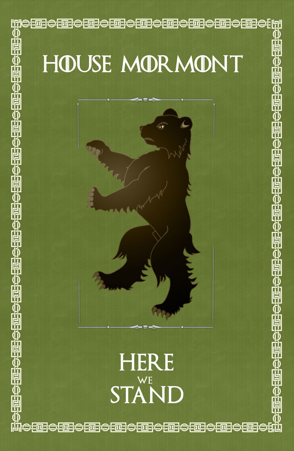 Estandarte Juego de Tronos House Mormont (70x100 cms.)