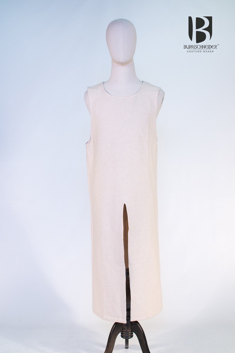 Tabardo medieval Thibaud, blanco crudo