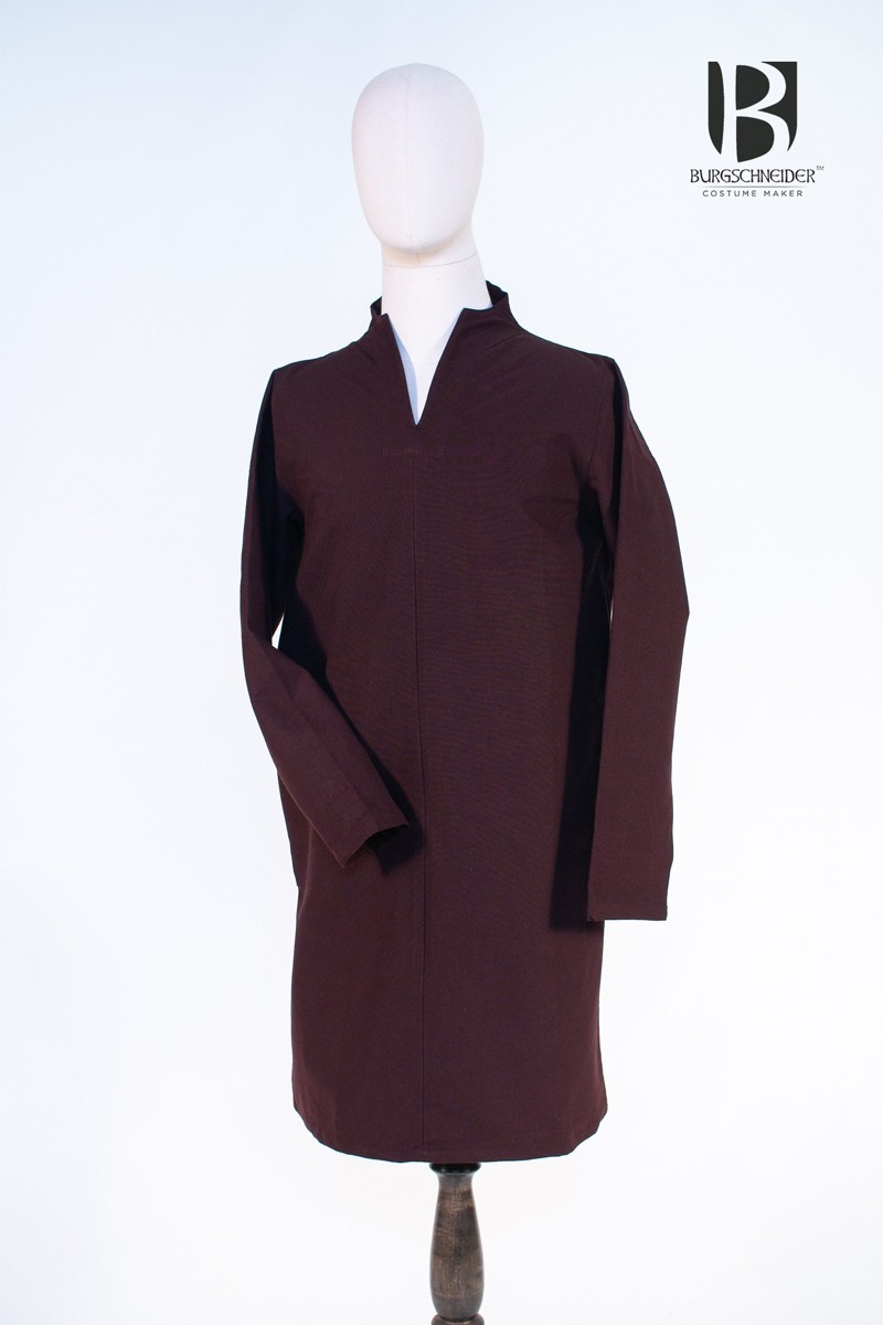 Túnica medieval corta Ekwin, marrón