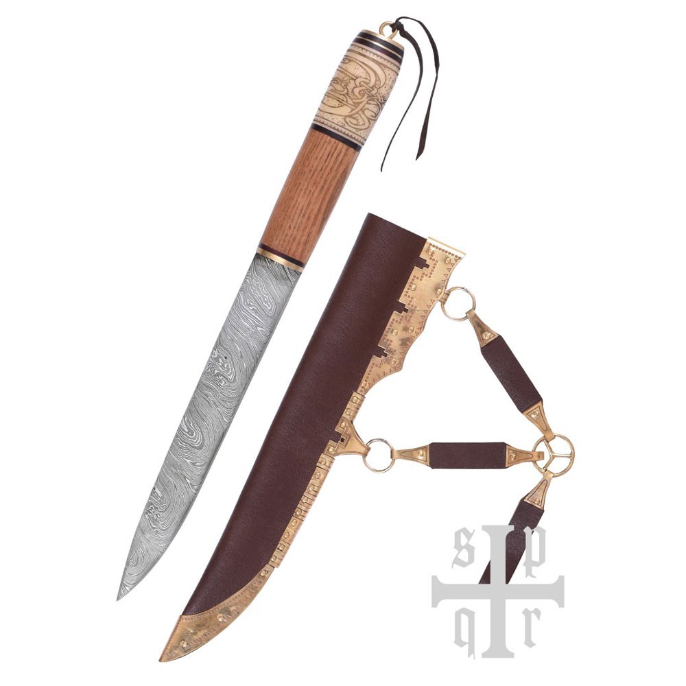 Cuchillo Vikingo, Acero de Damasco