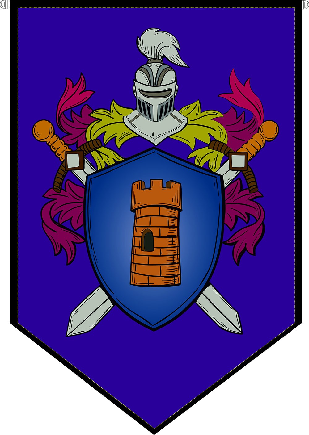 Estandarte Medieval Escudo Heráldico