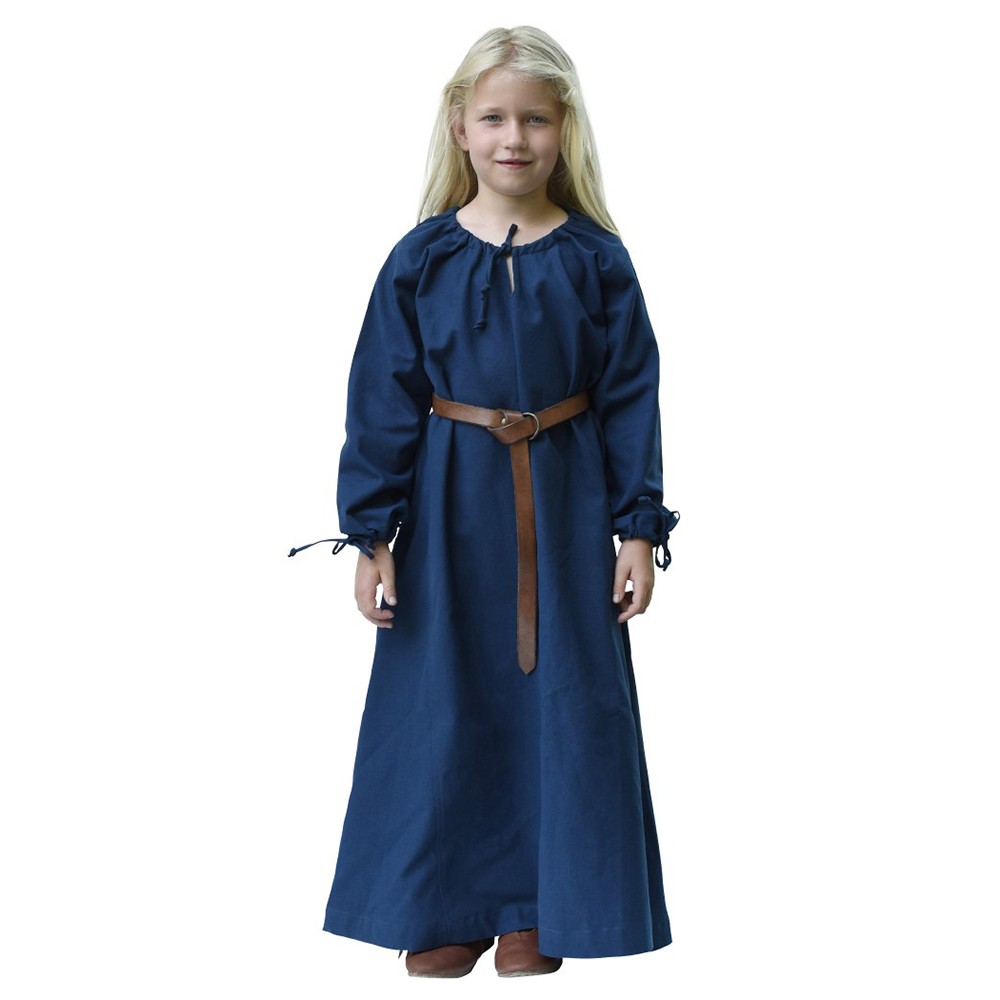 Vestido vikingo azul Ana, niña