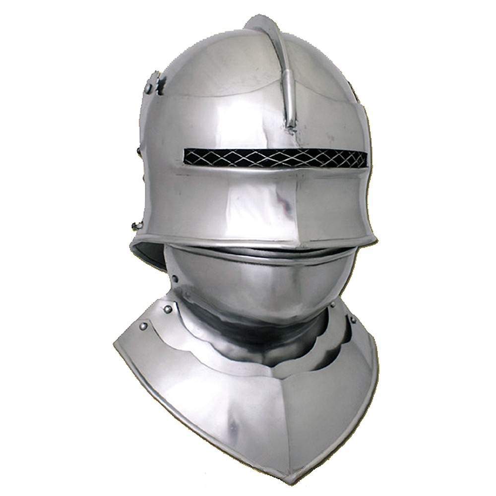 Casco Sallet gótico con gorjal